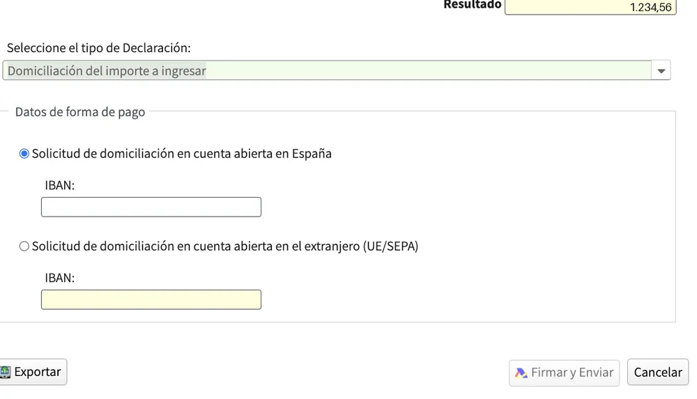 Escribe tu IBAN en cuenta abierta en España