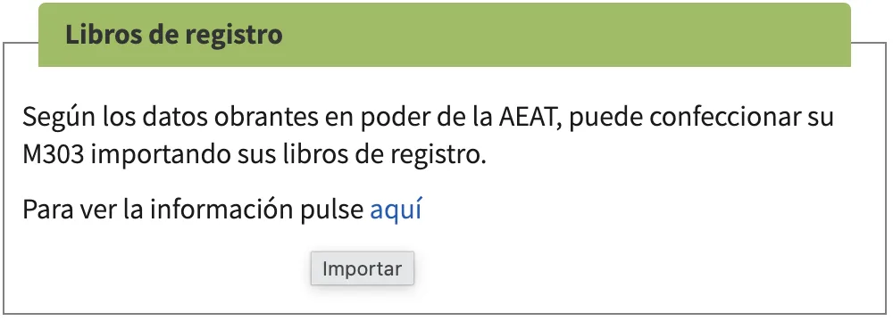 Libros de registro: pulsa Aceptar